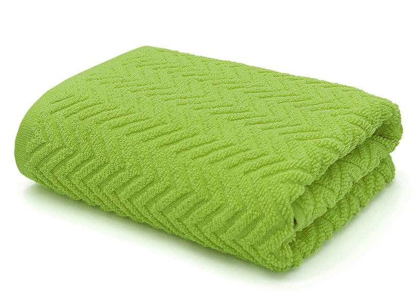 Velosso 100% Cotton Chevron Towels - Lime