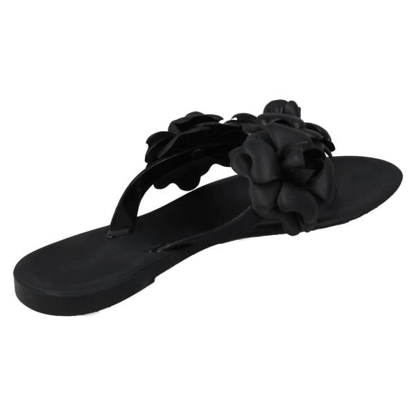 Spot On Ladies Spot On Flat Jelly Toepost Sandals