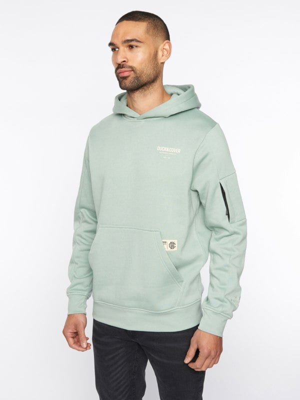 Duck and Cover Lewys Hoodie - Sage