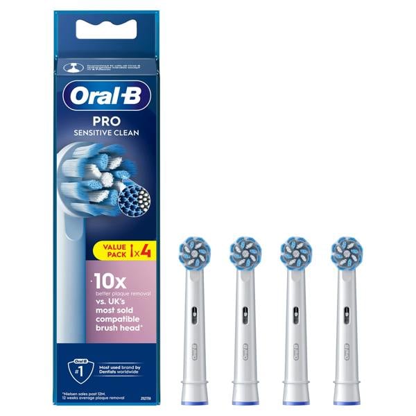 Oral-B Pro Sensitive Clean Toothbrush Heads, 4 Counts