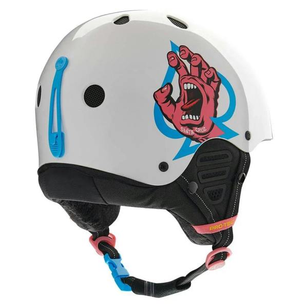 Pro Tec Pro-Tec Snow Helmet X Santa Cruz Low Pro Snow - Gloss White