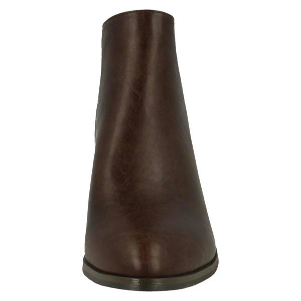Spot On Ladies Spot On Heeled Ankle Boot
