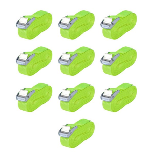Berkfield Straps 10 pcs 0.25 Tonnes 5mx25mm Fluorescent Green