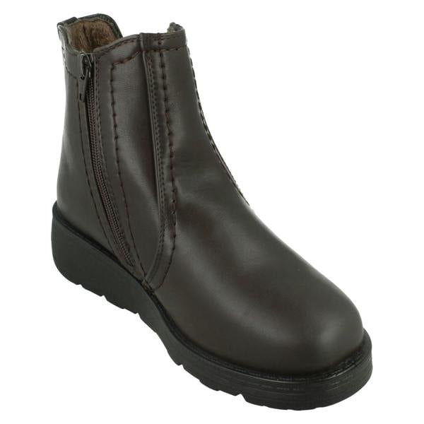Spot On Ladies Spot On Extra Wide Ankle Boots F4474