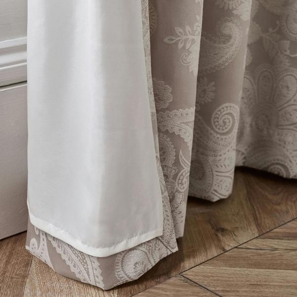 Catherine Lansfield Opulent Jacquard Eyelet Curtains