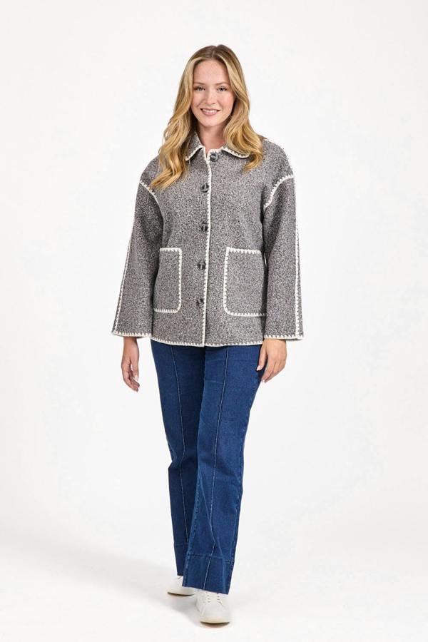 Mudflower Blanket Stitch Felt Jacket