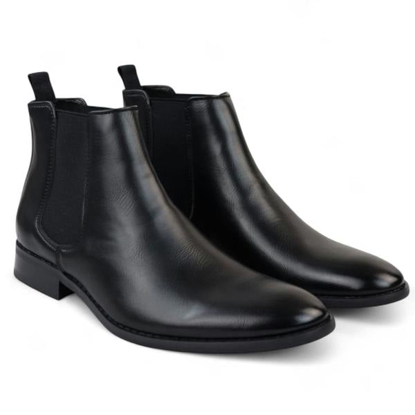 Dolcetto Men's Chelsea Slip-On Office Ankle Boots