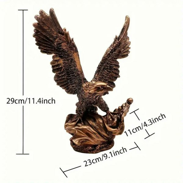smartbies Ancient Eagle Sculpture - Nordic Modern Resin Home Decoration for Living Room, Study, or Office | Elegant Gift Idea
