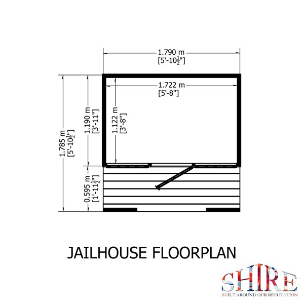Shire Jailhouse 6x4 Shiplap Children's Playhouse