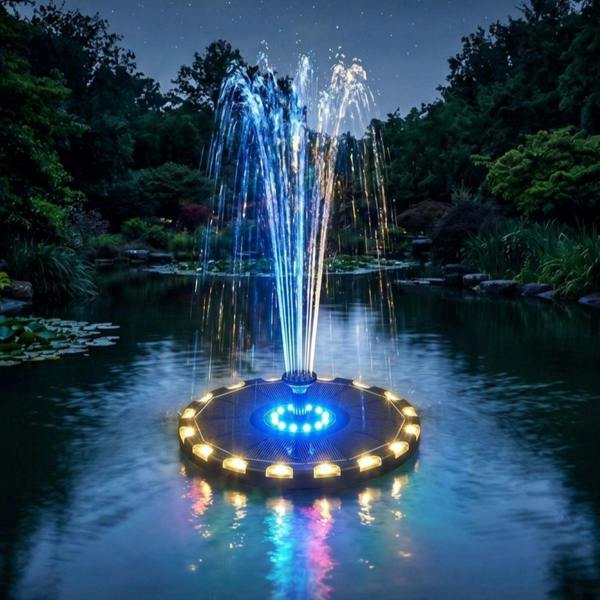 Leaper Solar-Powered Multicoloured Fountain