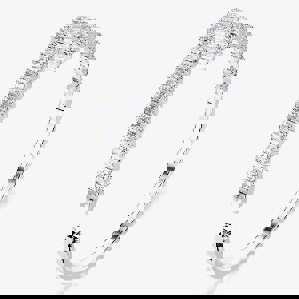 Swarovski Matrix Rhodium Plated Medium Zirconia Knot Bangle 5727120