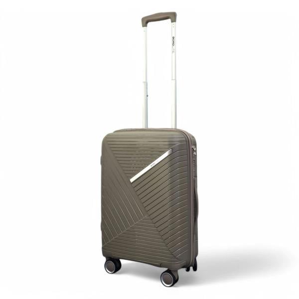 Infinity Luggage Robust PP Hard Shell 8 Wheels Luggage Travel Holiday Cabin Suitcase Set