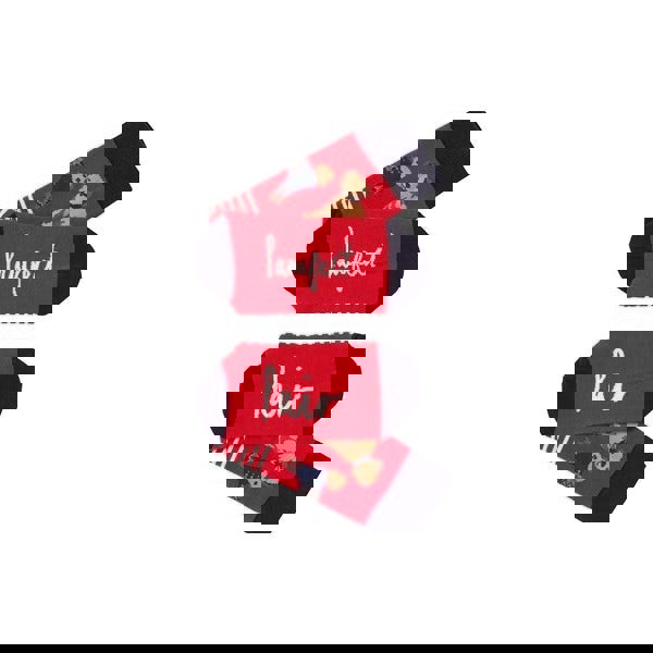 Joules EXCELLENT EVERYDAY SINGLE Womens Socks Red Dog: UK 4-8