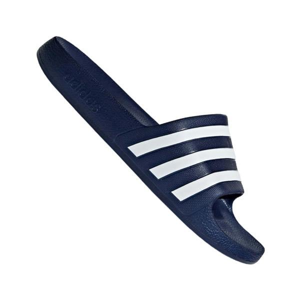 Adidas Mens Adilette Aqua Sliders - Blue/White - 