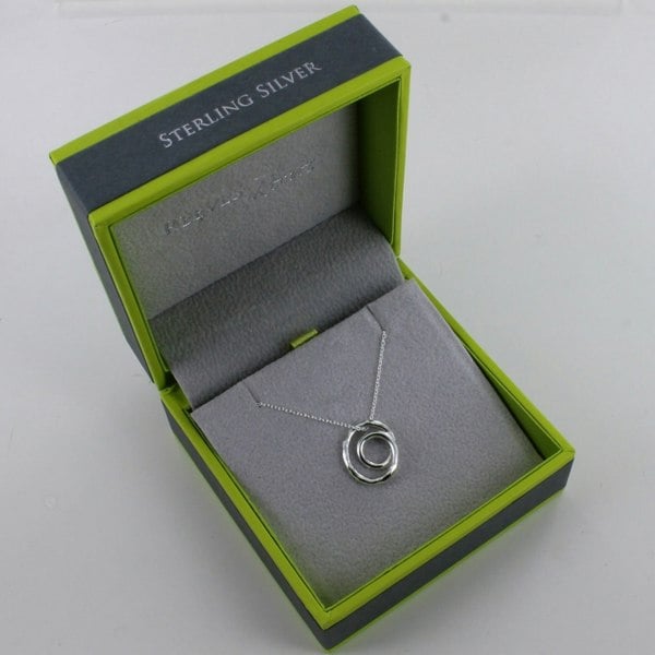 Sterling Silver Sending Hugs Necklace - Reeves & Reeves