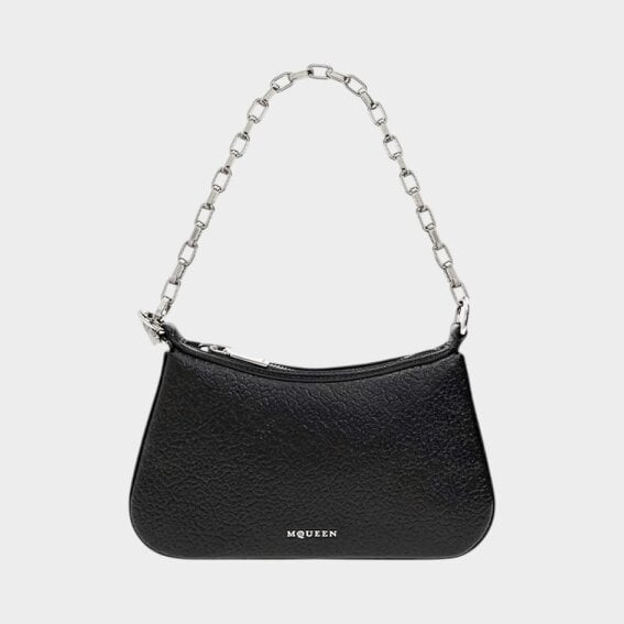 Alexander McQueen Mini T-Bar Shoulder Bag Black
