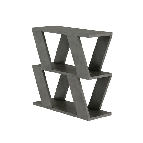 Decortie Lazena Modern 3-Tier Side Table, Slim Particleboard End Table H55.4cm