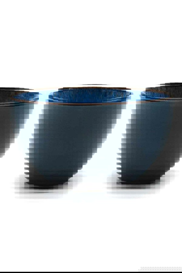 Scandi Home 16-Piece Drammen Blue Ceramic Tableware Set