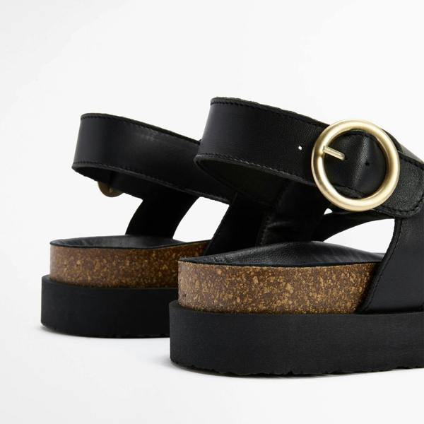 Barbour GWEN Ankle Strap Sandals   in  Black