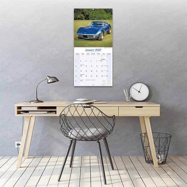 American Classic Cars Calendar 2027, Wall Calendars, Month To View, Transport, Gift
