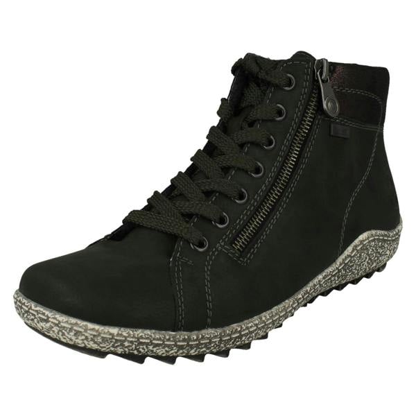 Rieker Ladies Rieker Casual Rieker-Tex Ankle Boots with Lace and Zip Fastening L7502