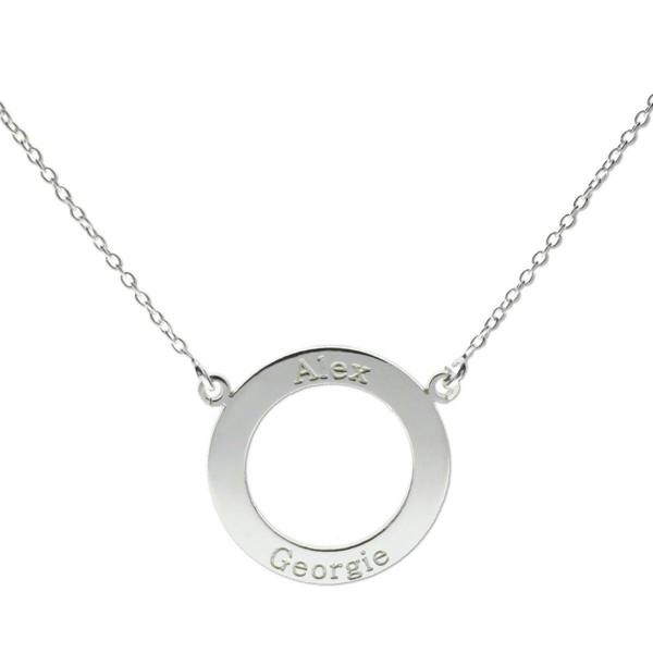 Christopher James of London 9ct White Gold Personalised Ring Pendant