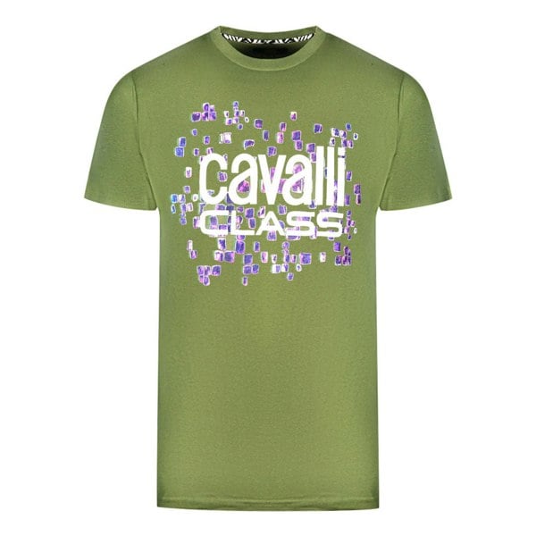 Cavalli Class Scales Design Logo T-Shirt - Green