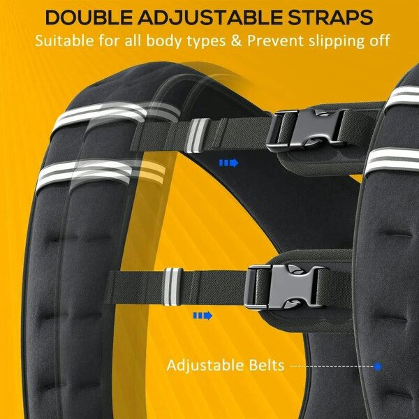 10KG Weighted Vest, Running Weight Vest with Adjustable Strap, Convenient Pocket and Reflective Strips for Men and Women