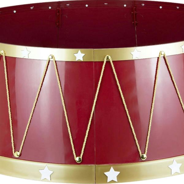 25.6 to 28.4 Inch Drum Christmas Tree Collar Foldable Base Cover for a Neat Festive Finish image 4