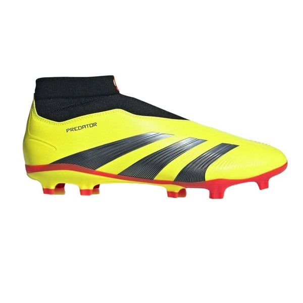 Adidas Unisex Adult Predator League Slip-on Football Firm Ground Boots - Yellow/Black/Red