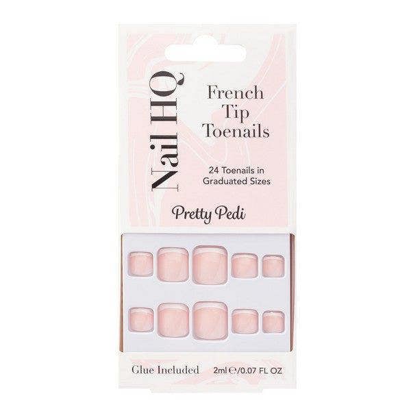 Nail HQ French Tip Toenails (24 Pieces)