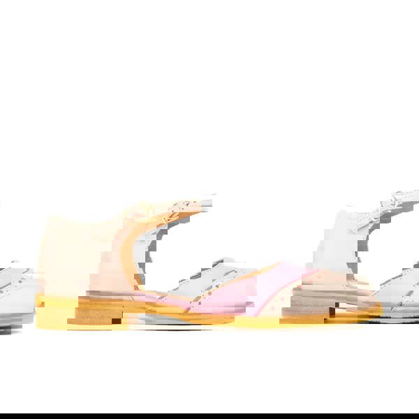 Embassy London Gigot - Pink & Pastel - Women's round toe and closed heel sandal in pastel leather