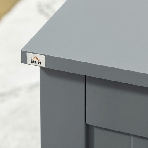 Wyld Haus Vekasa Grey Toy and Blanket Storage Chest With Safety Hinged Lid