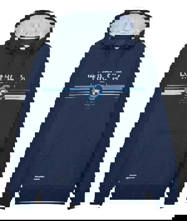 Lambretta Mens Contrast Pull Over Classic Target Hooded Hoodie