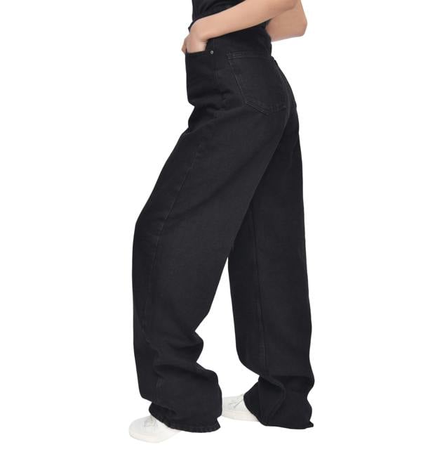 Smart Living Ladies 90s Wide Leg Jeans - Black