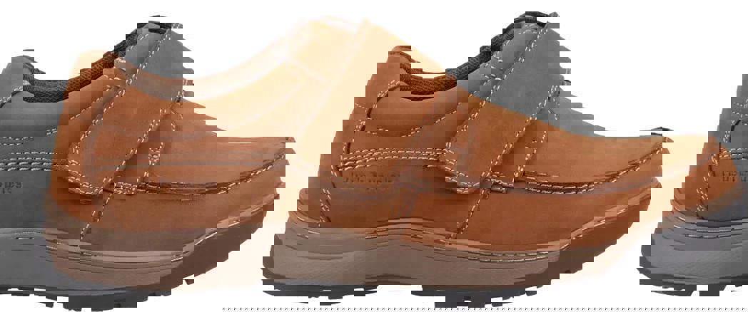 Hush Puppies Casper Mens Touch Fasten Slip On Smart Leather Shoes