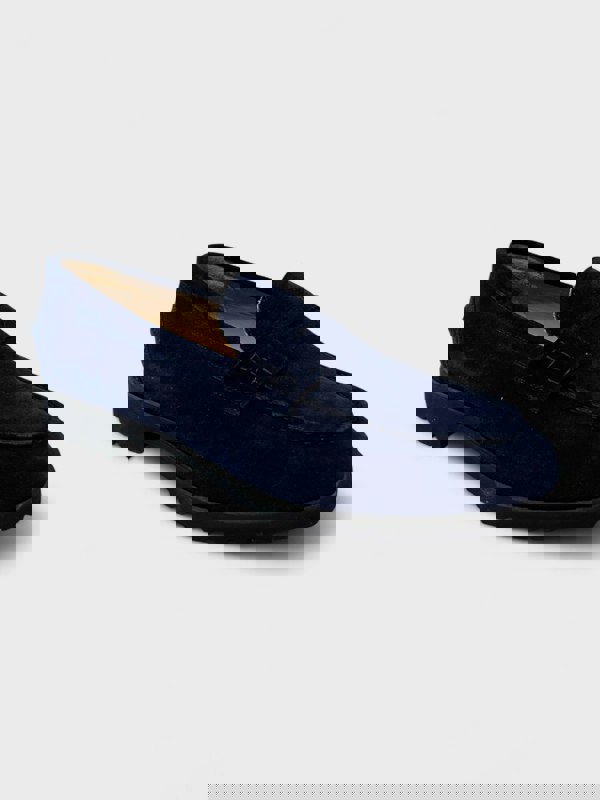 Aimé Leon Dore Suede Country Loafers Navy