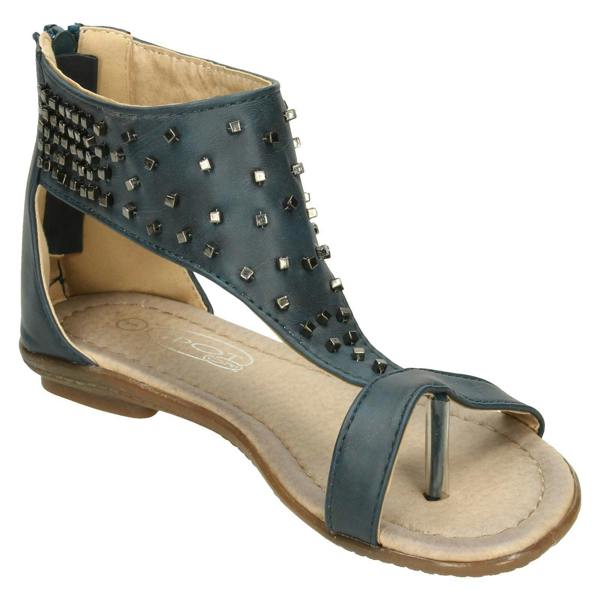 Spot On Girls Spot On Toepost Studded Gladiator Sandal