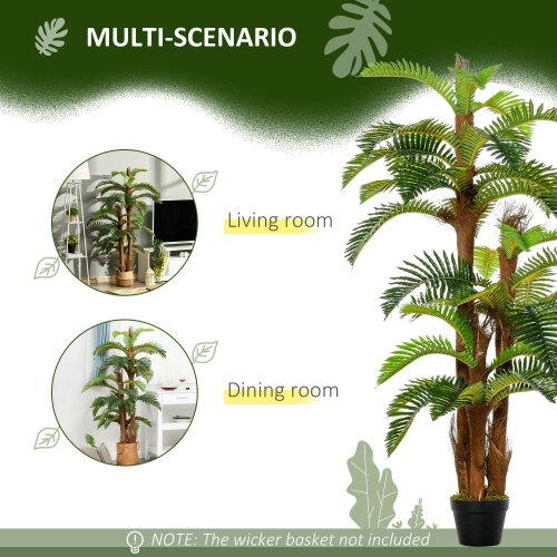 Wyld Haus Nohane Roma Artificial Green Fern Style Plant In Pot For Interior Decorative Use