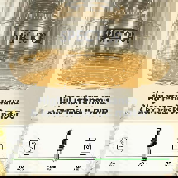 Spector Slow Juicer Cold Press Juice Extractor Quiet Easy Clean Household Black