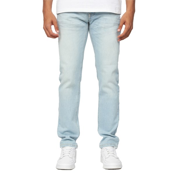 Crosshatch Mens Buraca Slim Jeans - Light Wash