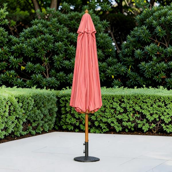 The Garden Marketplace 3m Premium Hardwood Garden Parasol Umbrella