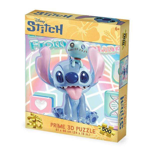 John Adams Prime 3D Disney Stitch 500 pc Puzzle