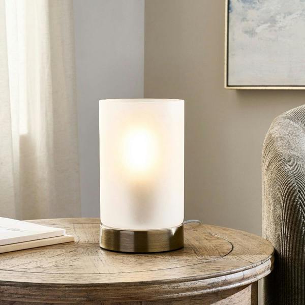 Kingsholm Antique Brass Touch Table Lamp