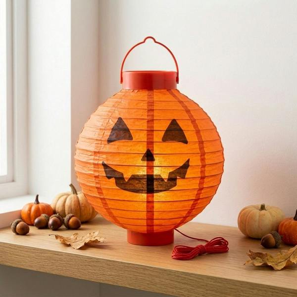 Garden Greatness Halloween Pumpkin Light Up Lantern