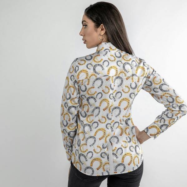 ORNATE HORSESHOE COLLECTION WOMENS  PRINT SHIRT - Premium Men's Patterned Shirt by Claudio Lugli | Bold Design, Tailored Fit, Best Printed Shirts