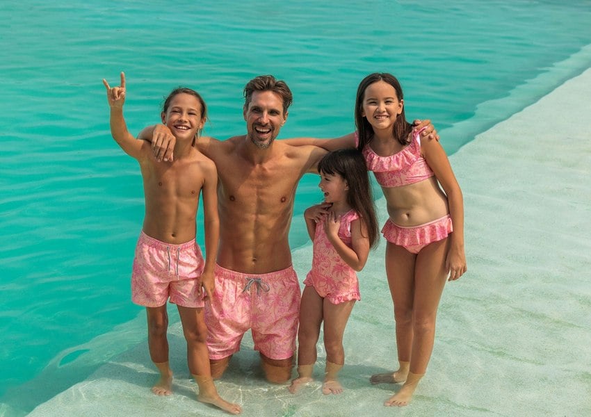 BOARDIES Peach Please Little Girls Swimsuit