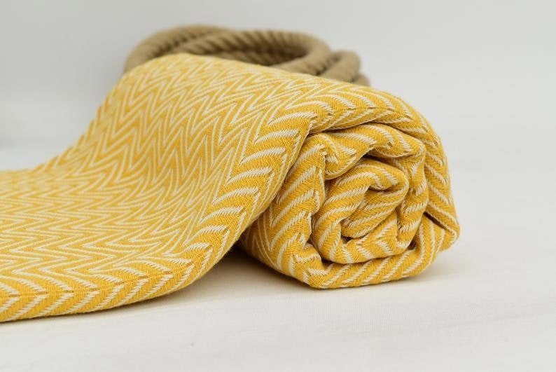 Azra Hammam Towel Mustard Yellow