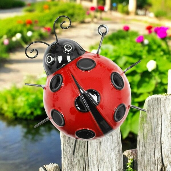 EDH Door Hardware Medium Metal Ladybird Wall Art