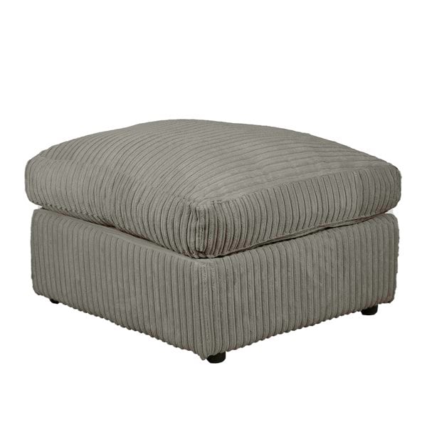 dylan jumbocord footstool grey